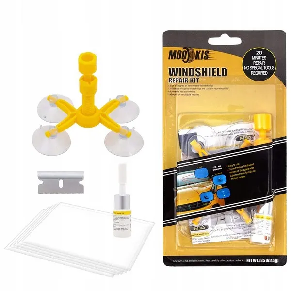 Набор для ремонта сколов и трещин лобового стекла автомобиля Windshield Repair Kit