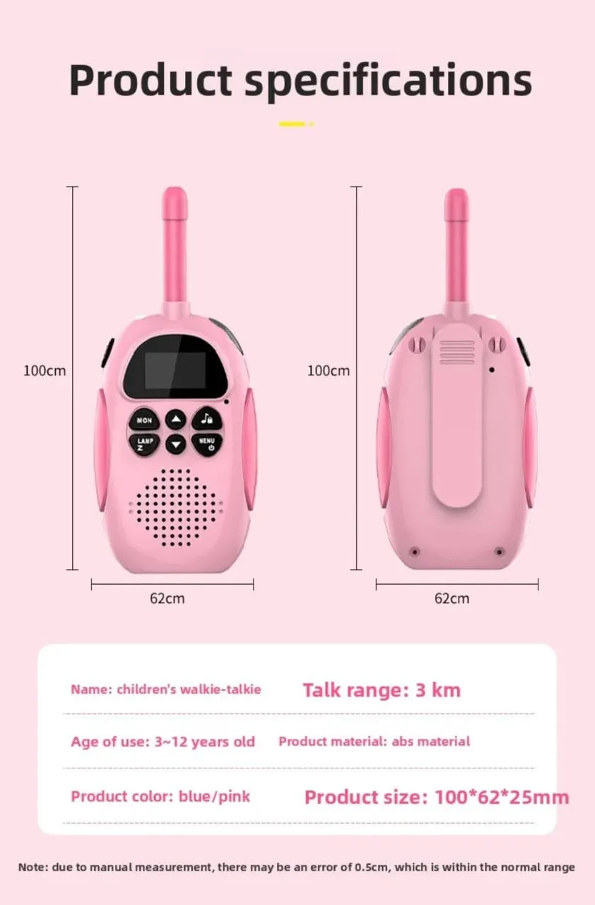 Детские рации Kids walkie talkie